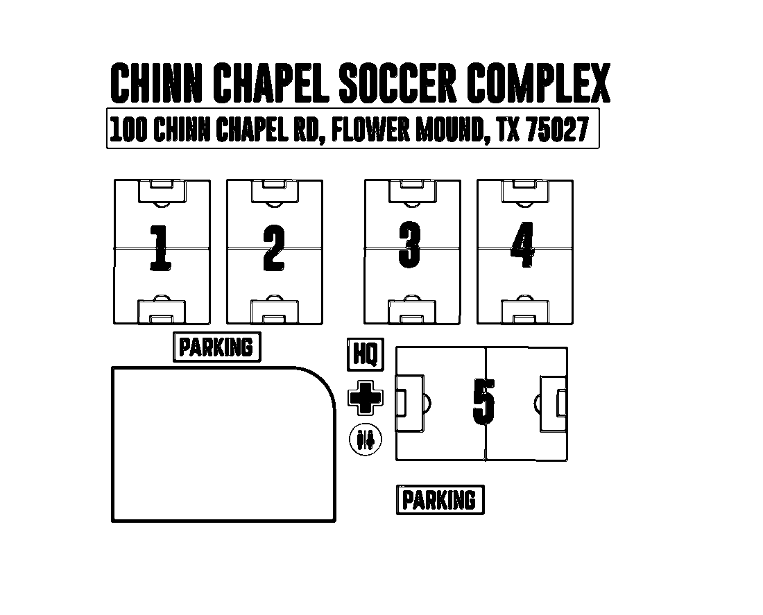 Chinn Chapel Soccer Complex field map