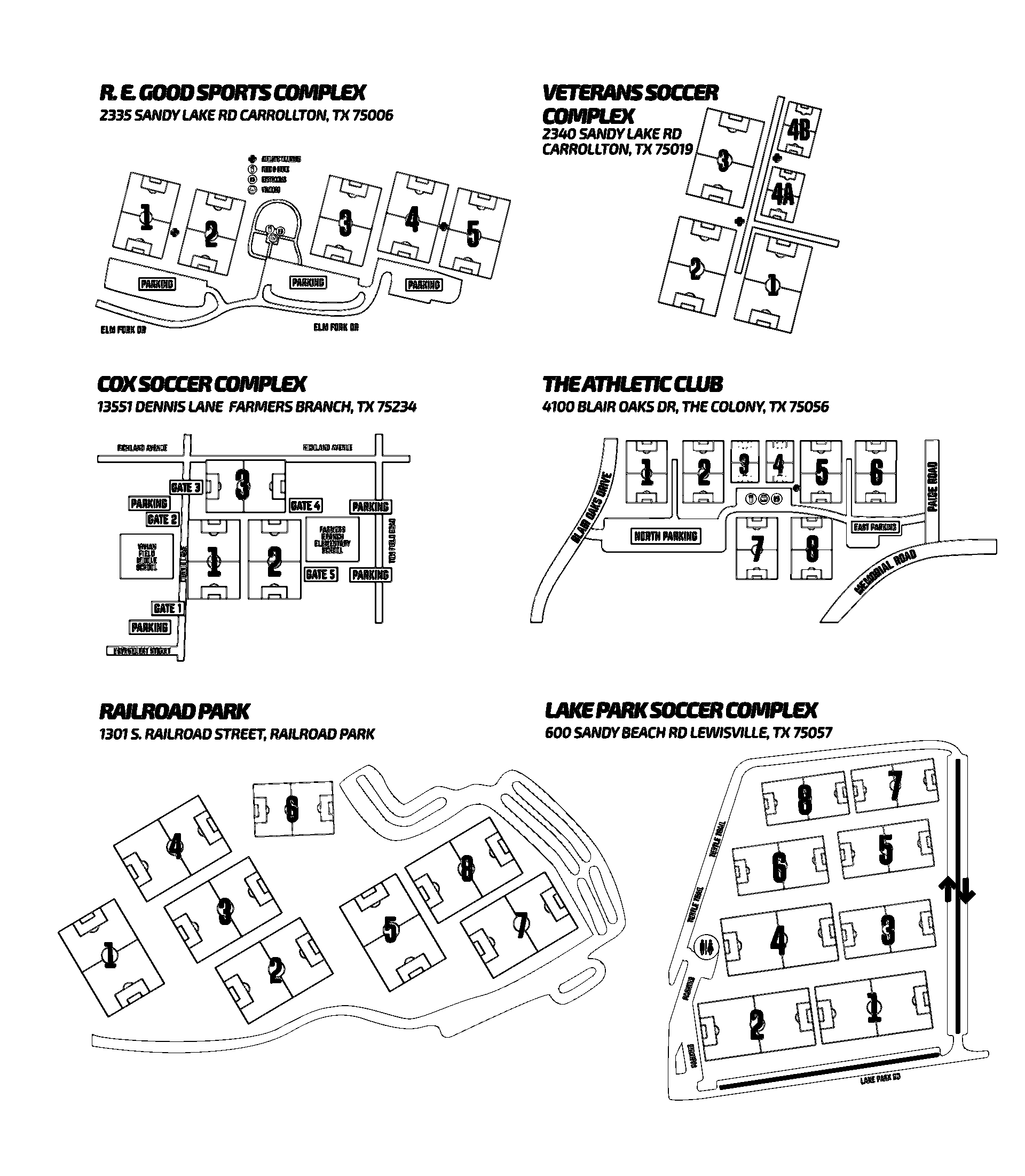 Dallas-area complexes field map