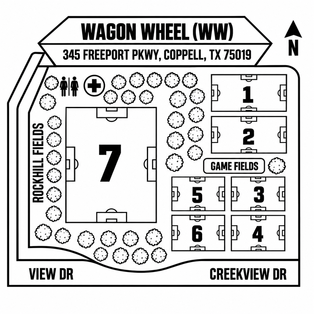 Wagon Wheel field map